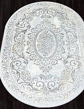 Ковер из полиэстера SAHARA-A 00766A GREY HB / L.BLUE FDY Овал