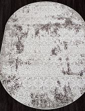 Овальный ковер в гостиную SILVER-A F392 GRAY Овал