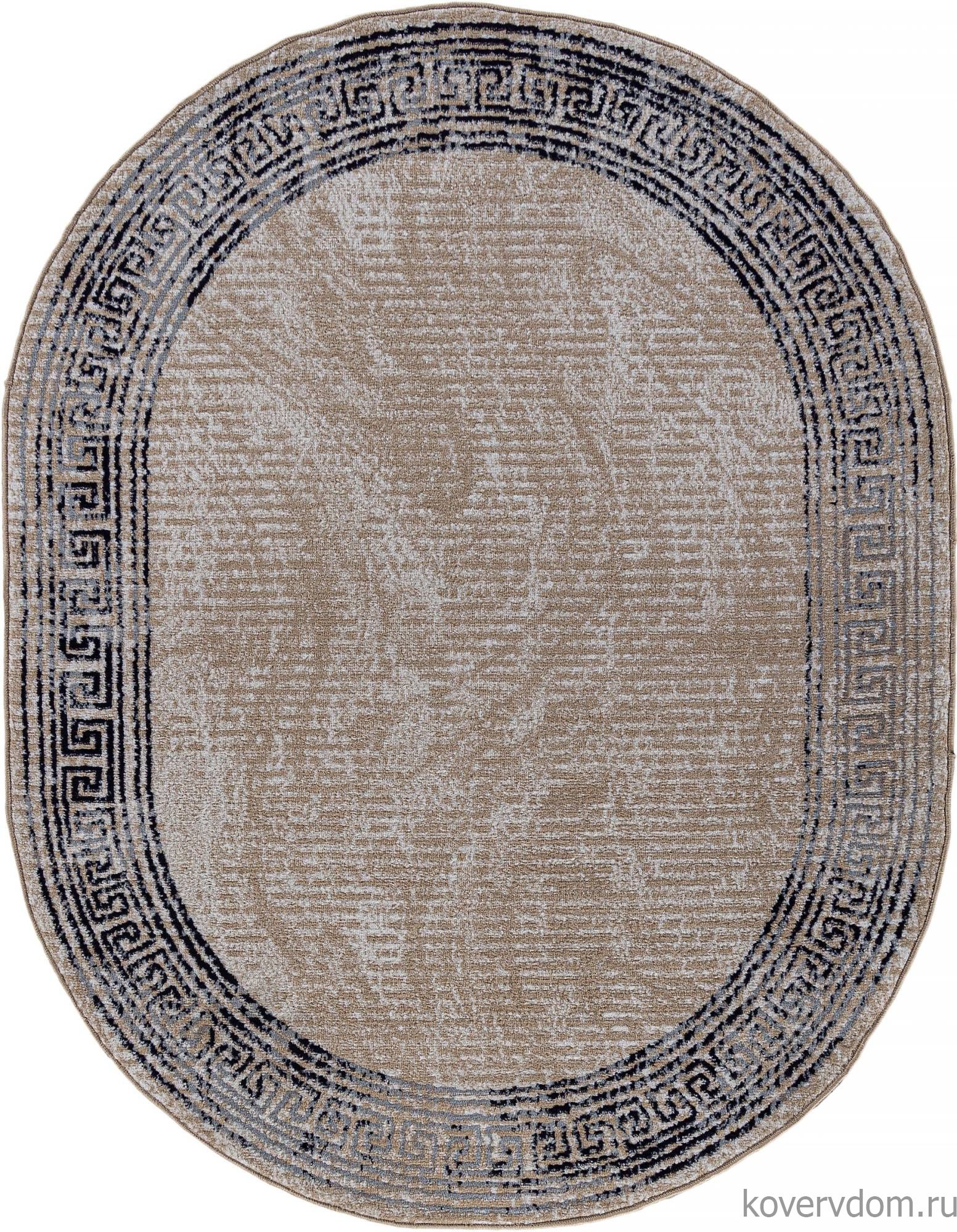 Ковер PRAGA 06022A TOZ GRI / LACIVERT Овал