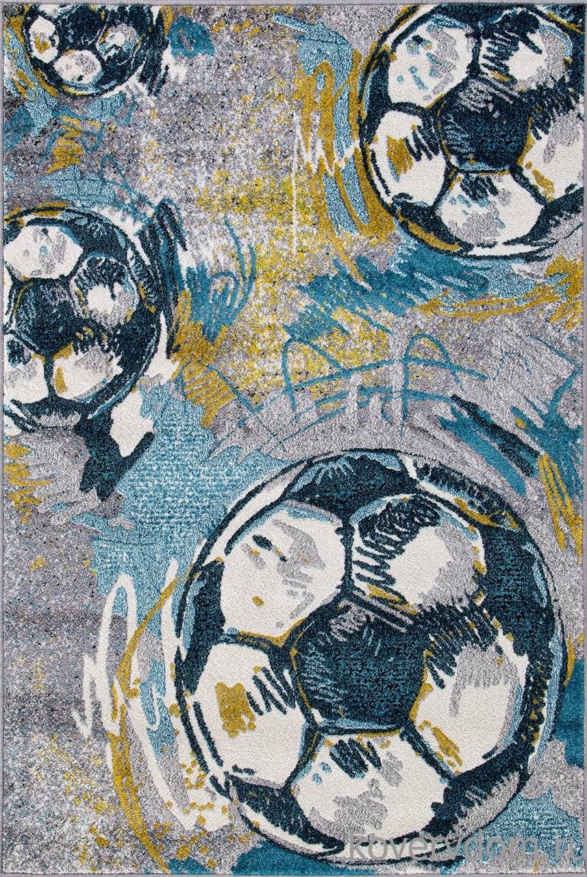 Ковер с футбольным мячом RIO C077 MULTICOLOR