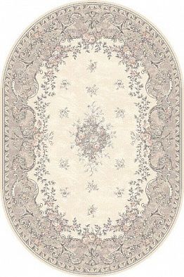 Ковер ISFAHAN Dafne alabaster Цветы ОВАЛ