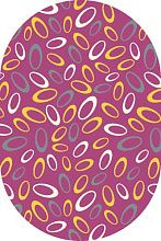 Ковер SUNRISE P838 PINK-GRAY Овал