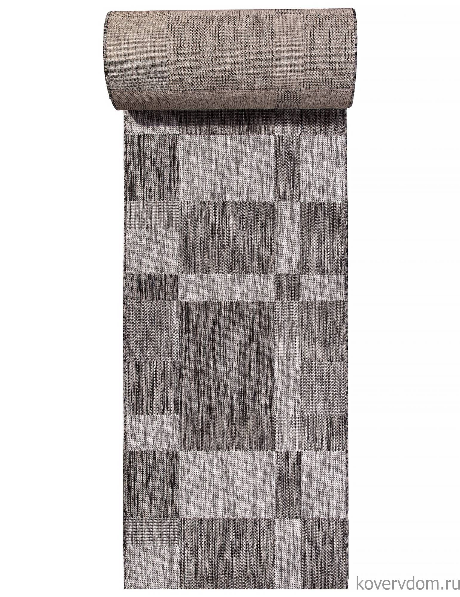 Ковровая дорожка циновка VEGAS S005 DARK GRAY/Темно-коричневая