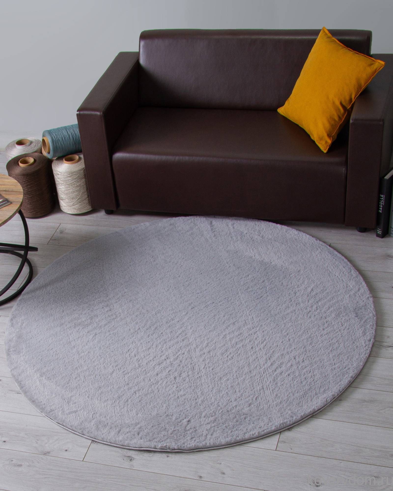 Ковер RABBIT LUXE PX2001 SILVER Круг