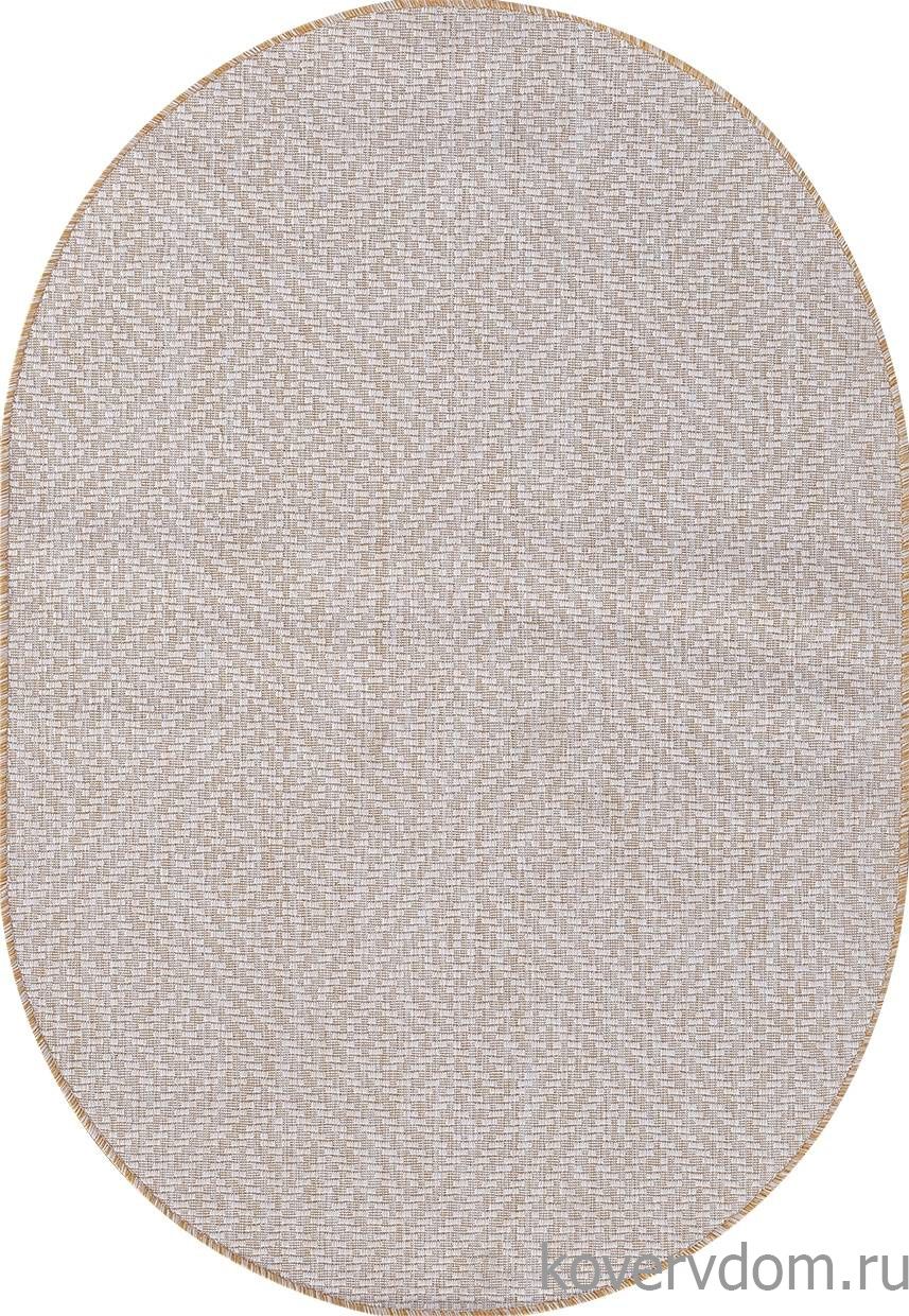 Ковер циновка VEGAS S115 Кремовый Овал Ковер циновка VEGAS S115 Кремовый Овал