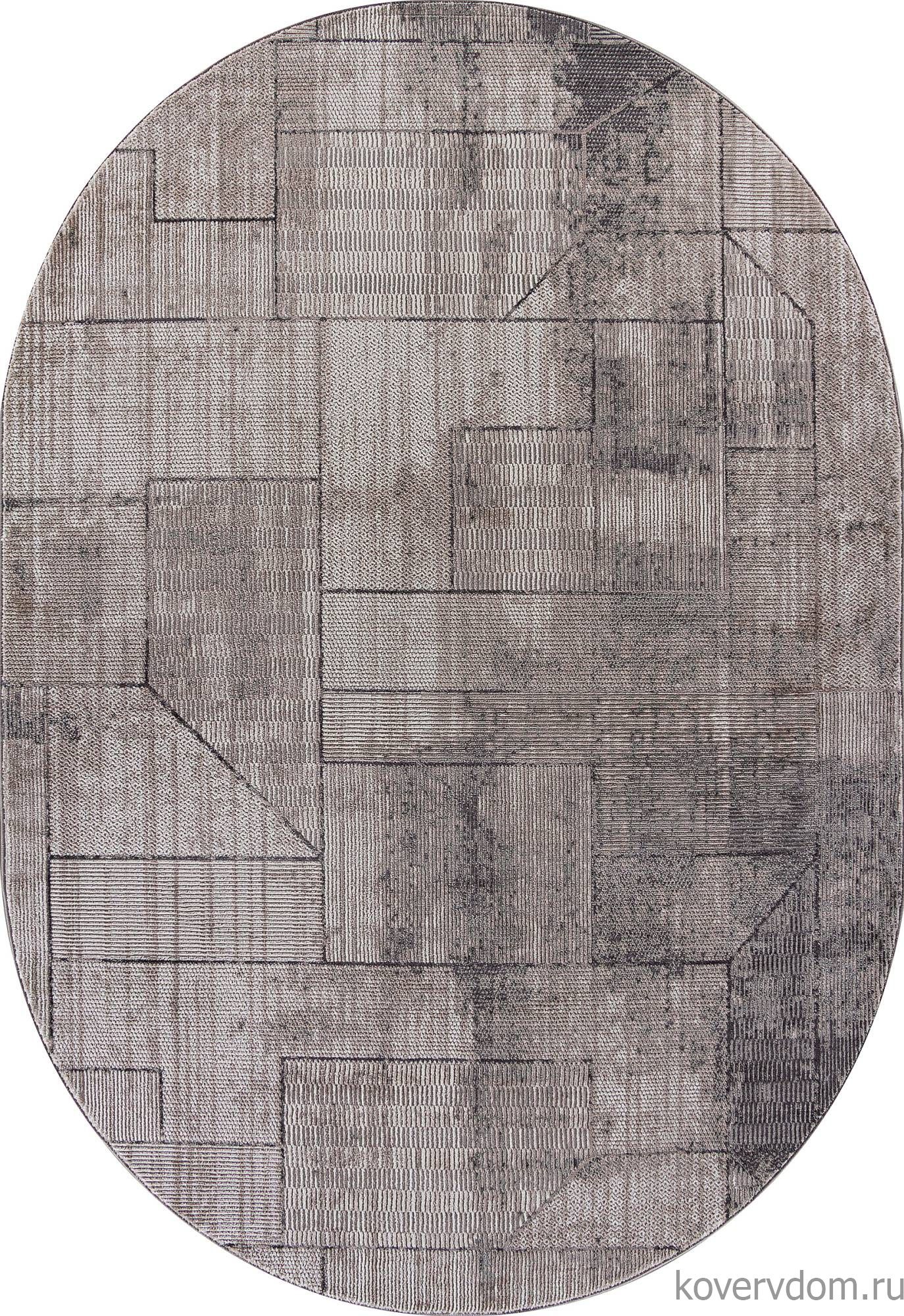 Ковер BRAND O2131 995 GREY / GREY Овал