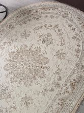Прямоугольный ковер Jasmine 35760Z CREAM / CREAM Овал